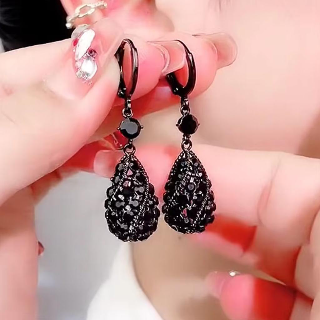 Ladies' Water Droplet Pendant Earrings, Stylish Design Ear Buckles, Simple Water Droplet Shaped Earrings For Commuting And Dating Accessories.