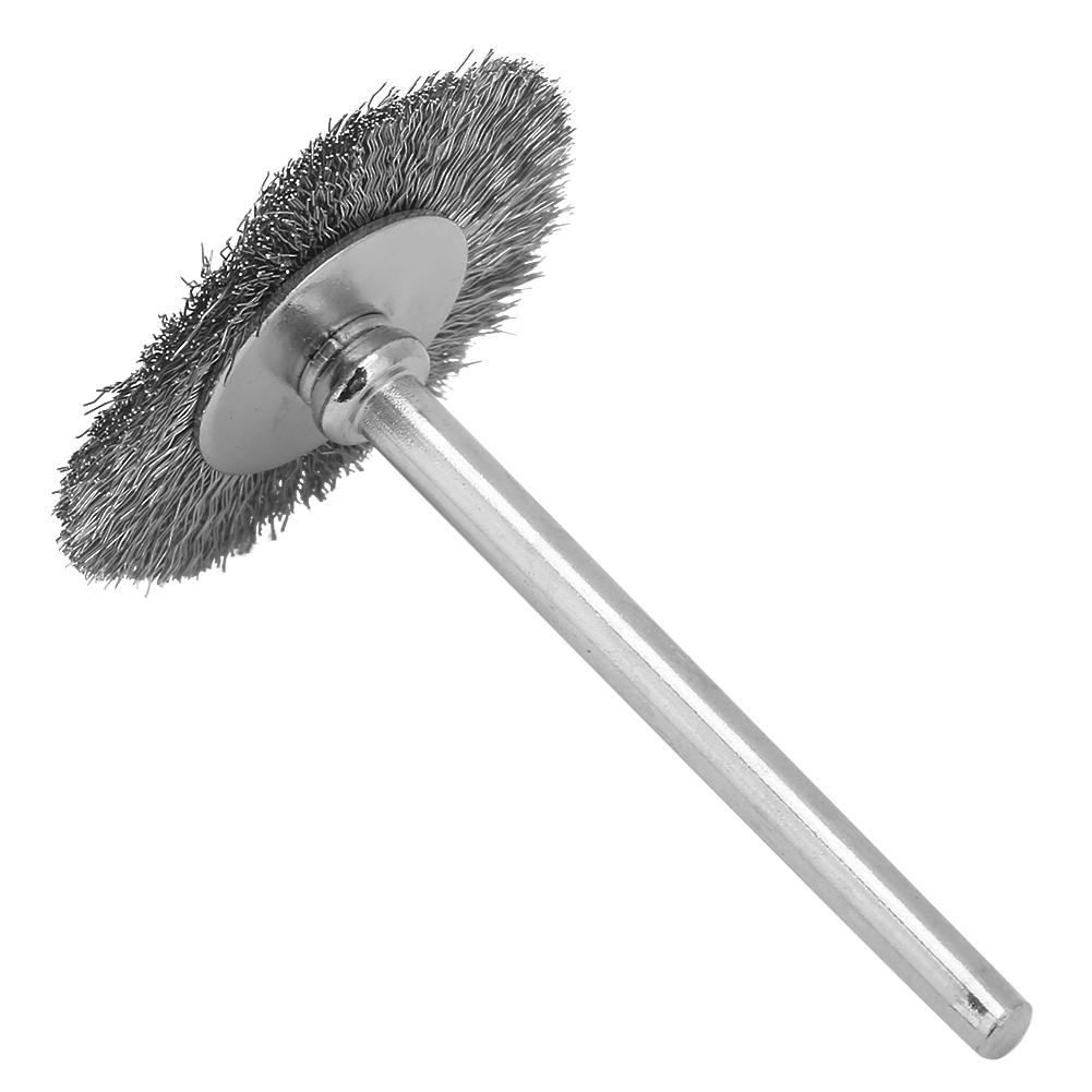 10 Pcs Polishing Brush Steel Wire Flat Type Brush Hd(3*25mm)