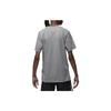 Jordan T Shirts Men's Gray White Crew Neck Moderate Straight Fit DX9582-091