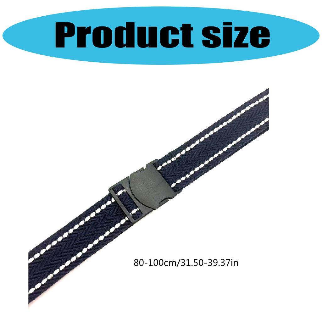 Comfortable Woven Belt for Men High Strength Nylon with Automatic Buckles for Outdoor Adventures