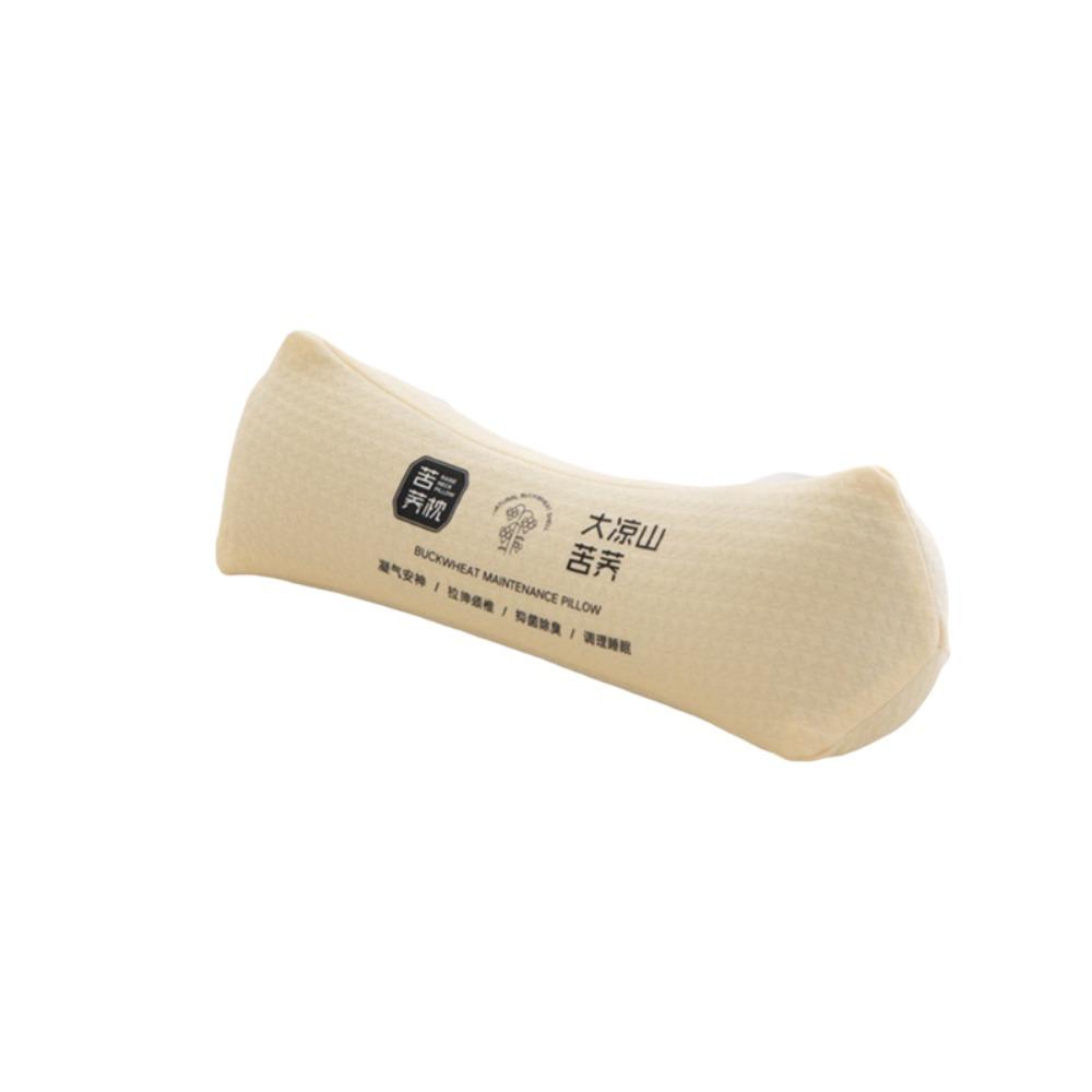 Breathable Buckwheat Husk Cervical Pillow Triangular/Cylindrical Sleep Pillow Adult Triangular Beige