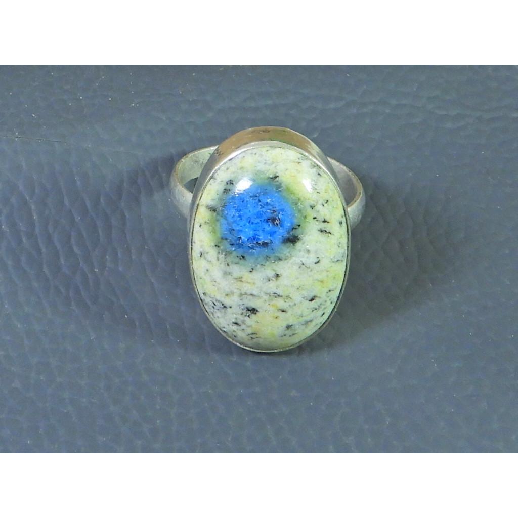 Natural K2 Jasper Solid 925 Sterling Silver Handmade Oval Ring Size US-9.5 MK-25