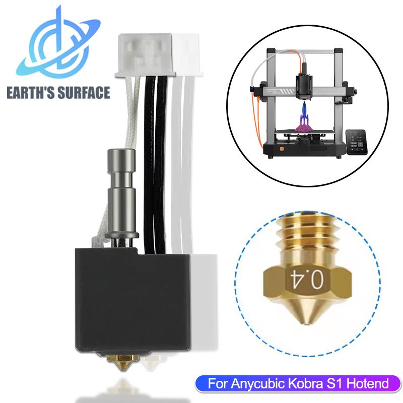 3D Printer Parts for Anycubic Kobra S1 Hotend Kobra S1 Combo Hot End Kit for Anycubic Kobra S1C Nozzle Print Head Accessories