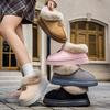 Snow Boots Women Wear Thick-soled Non-slip Piled Thickened Couple Cotton Slippers Home Plush Bag and Cotton Shoes In Winter