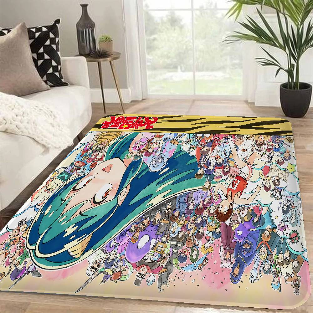Anime Urusei Yatsura Door Mat Washable Non-Slip Living Room Sofa Chairs Area Mat Kitchen Doormat Area Rug