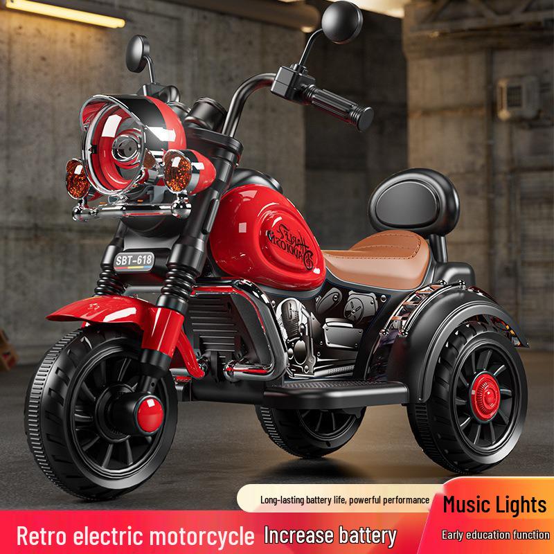 Kids' Electric Tricycle: Rechargeable Remote-Controlled Ride-On for Boys & Girls
