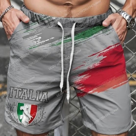 Boxing Shorts Pants Italy 3D Print Fighting Training MMA Unisex Men Women Quick Dry Fitness Gym Sport Workout Casual Streetwear
