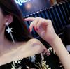 Frosted Star Tassel Korean Stud Earrings