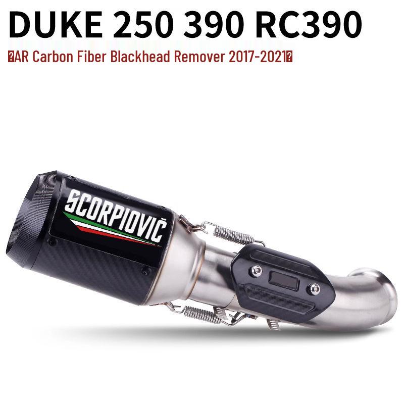 Ensemble de silencieux intermédiaire et arrière Duke250, RC390, Duke390