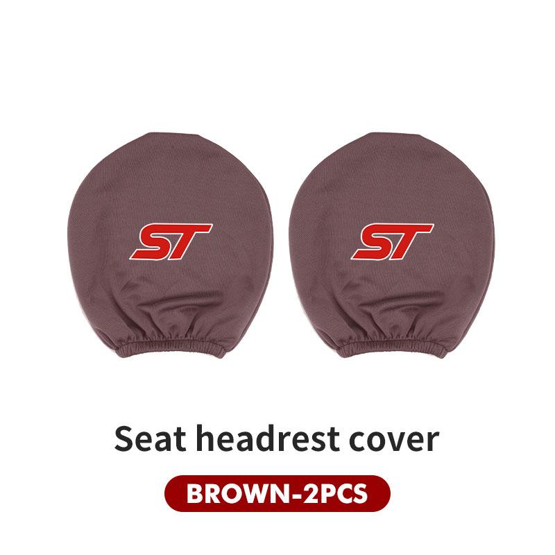 For Ford Car Logo Headrest Cover Dustproof Cover For Front Seat Head Rests Fiesta Ranger Mondeo Escape Ecosport Fusion Explorer