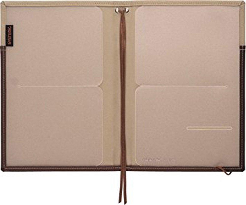 Kokuyo Notizbuch 40 Umschlag, Systemisch, A5, Braun, Liniert, Blätter, Nein. 655A-3