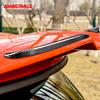 AMBERMILE 2pcs Sport Red Carbon Fiber Pattern Rear Wing Trim Spoiler Extension Lip Fins for MINI COOPER F55 F56 S JCW