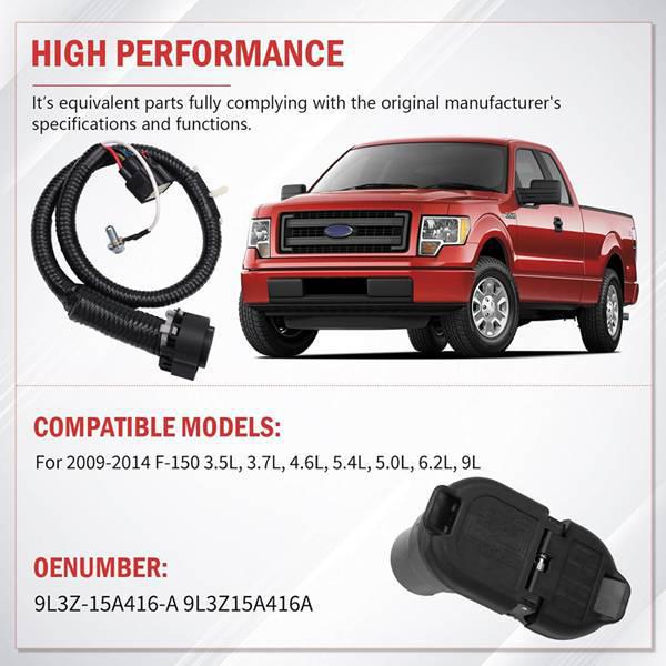 Ford Compatible Black ABS Trailer Connector Kit 9L3Z15A416A (1 Set)