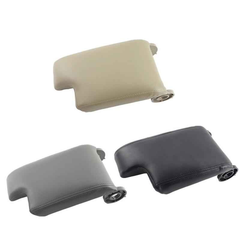 Armrest Storage Cover Car Interior PU Leather for 325Ci E46 99-04 Black Beige Gray