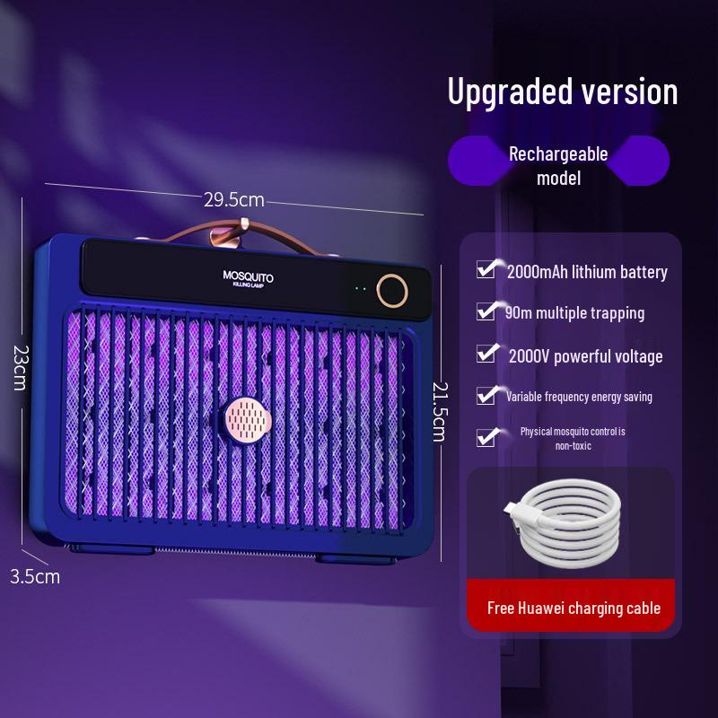 2025 Electric Shock Mosquito Killer Lamp - Portable Outdoor, Wall-Mounted, or Handheld Option