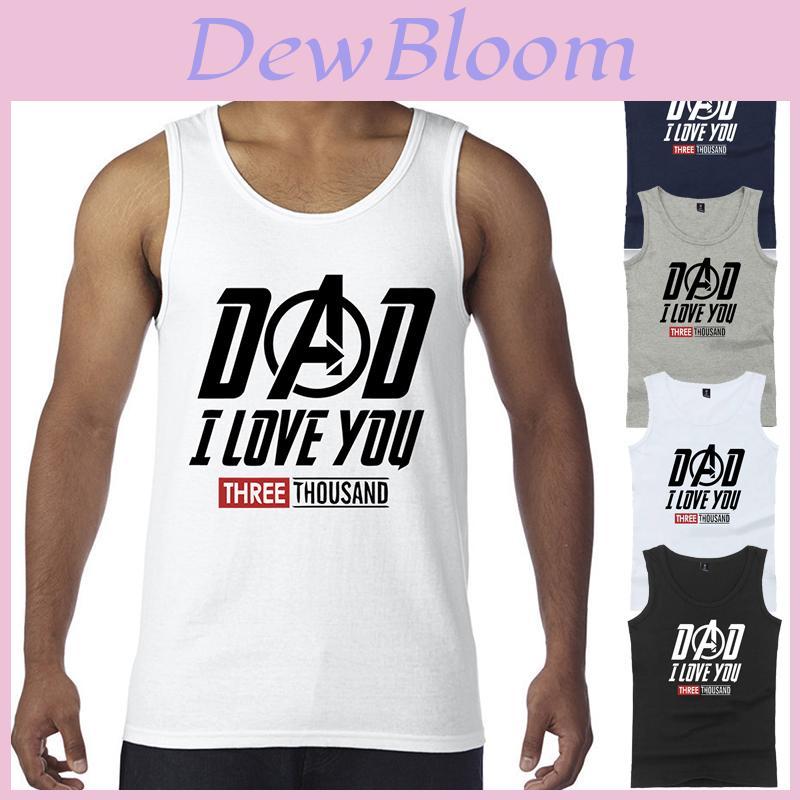 Zeitloses Papa Ich Liebe Dich 3000 Vatertag Ärmelloses T-Shirt Tony Stark Avengers Tee