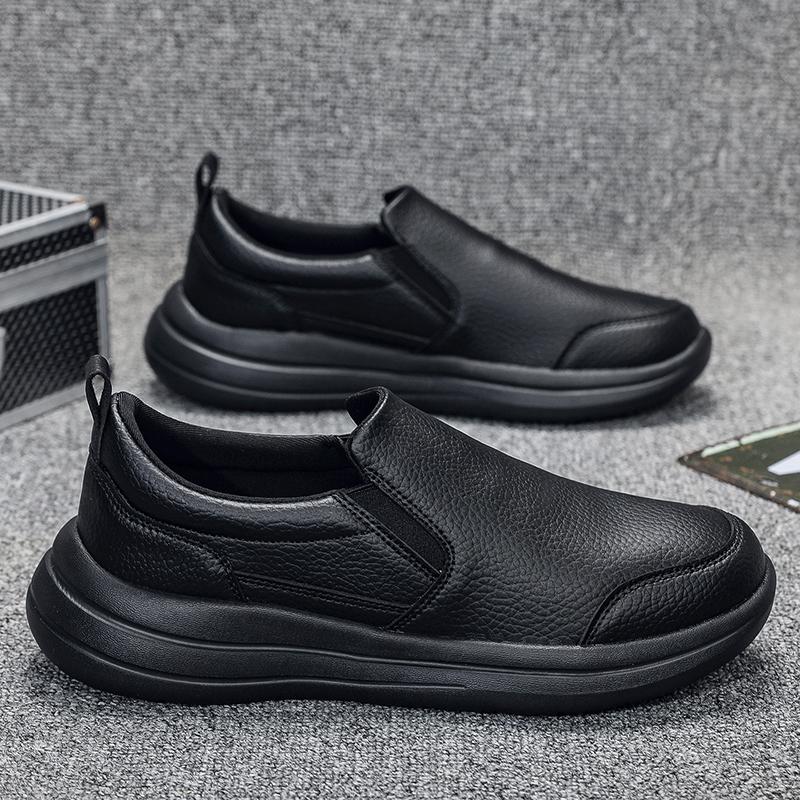 

Big Size 49 50 Men Casual Leather Shoes Classic Business Dress Shoes Soft Comfort Men Loafers Office Shoes Zapatos Hombre 50 чорний