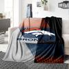Denver Broncos Print Flannel Blanket High Quality Warm Comfortable Cover for All Seasons Perfect for Gifts Home Decor