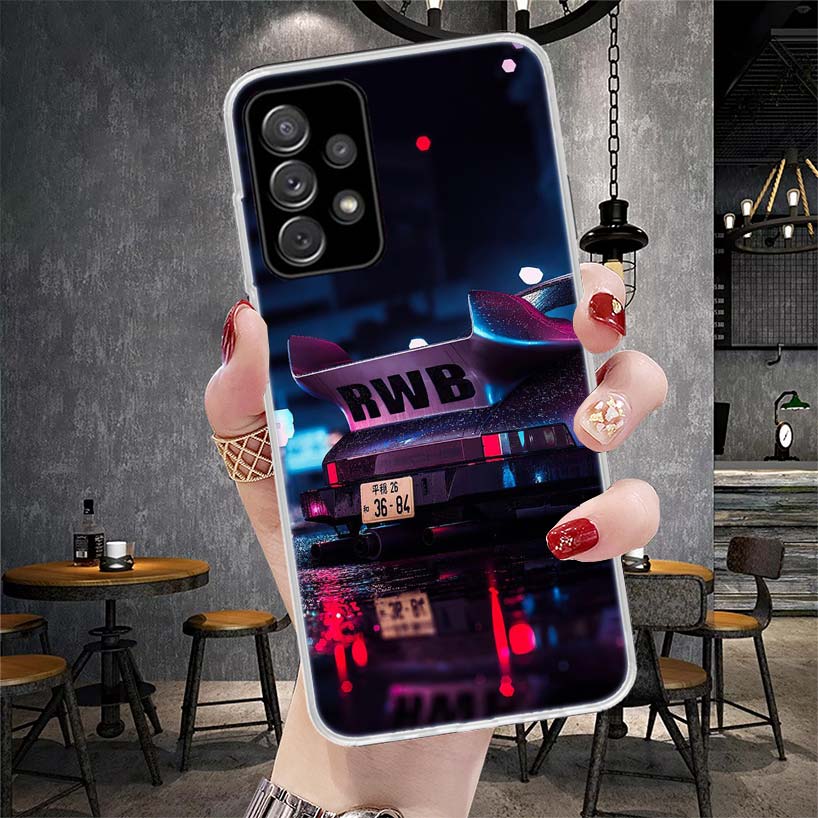Sport Car Drift JDM Japan Soft Phone Case For Samsung Galaxy S22 S23 S24 S25 Edge S26 Ultra S20 FE S21 Plus + Fundas Coque Galax