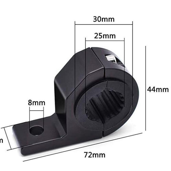 Accessoire de moto électrique: Support de phare à trou unique et grande pince pour scooters