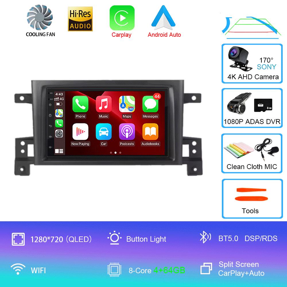7inch Android 14 For Suzuki Grand Vitara 3 2005 - 2015 2 Din Car Radio Stereo Multimedia Video Player GPS Navigaion Carplay Auto