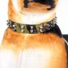 Dog Collar Rivet Decoration Adjustable Fashion Camouflage Canvas Pet Necklace Traction Collar for Medium Large Dogs