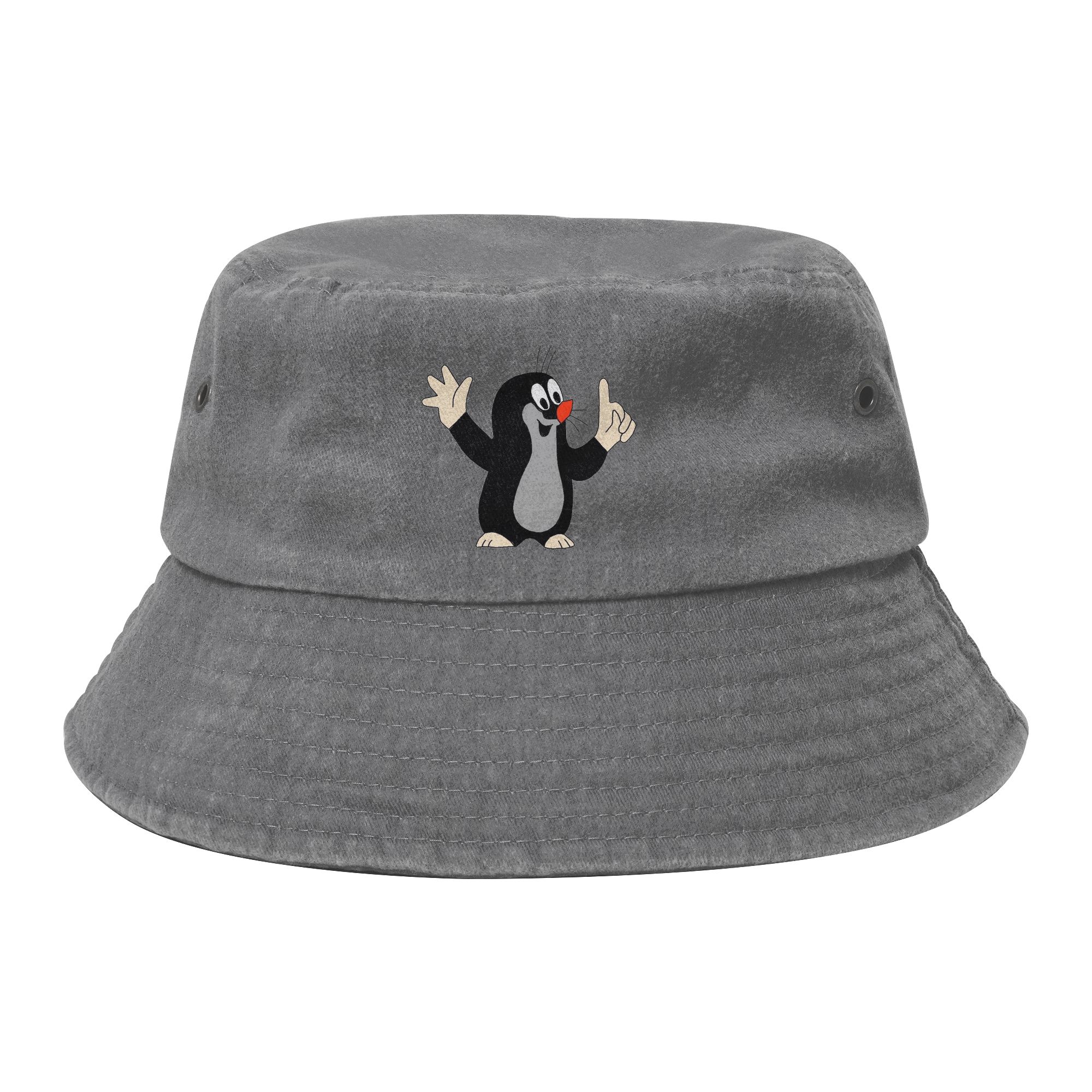 Trendy Mole Krtek Little Maulwurf Cute Cartoon Bucket Hat Unisex Lightweight Outdoor Fishing Hats Bob Hat One Size