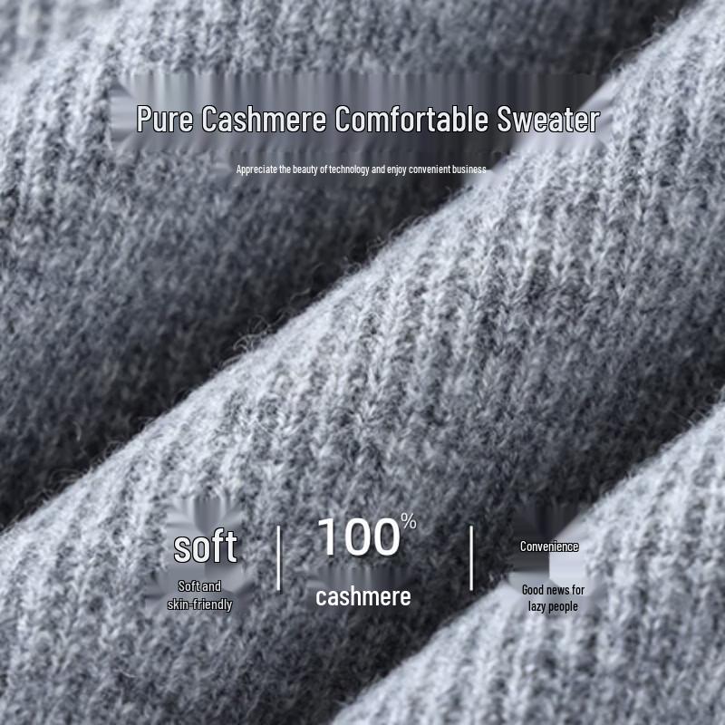Pierre Cardin Men's 100% Cashmere Crew Neck Sweater