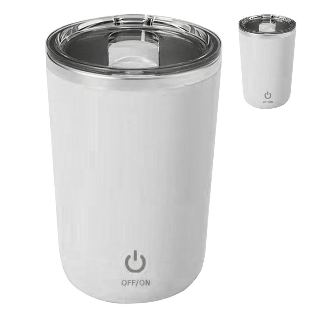350mL Automatic Magnetic Stirring Cup Washable Stirring Coffee Mug with Stainless Steel Inner Liner for Milk