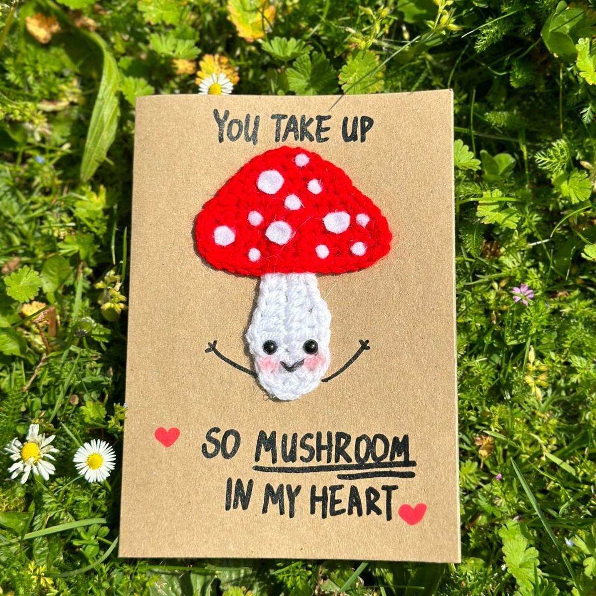 

1 шт. Вязаные крючком поздравительные открытки Милая открытка-признание Благодарственная открытка Креативная открытка-благословение на День святого Валентина, годовщину, День благодарения