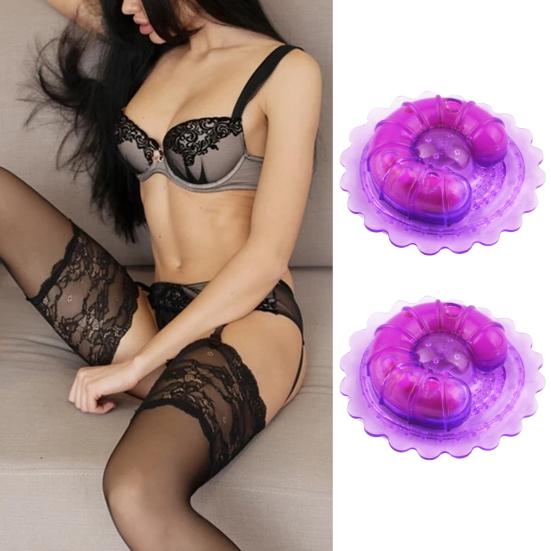 1 pár vibrátorů na bradavky Nedráždivá měkká guma Silný stimul Sponky na odsávání prsou Dámská erotická hračka Produkty pro dospělé