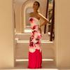 European and American style summer new high-end temperament sexy tube top slim-fitting long holiday dress