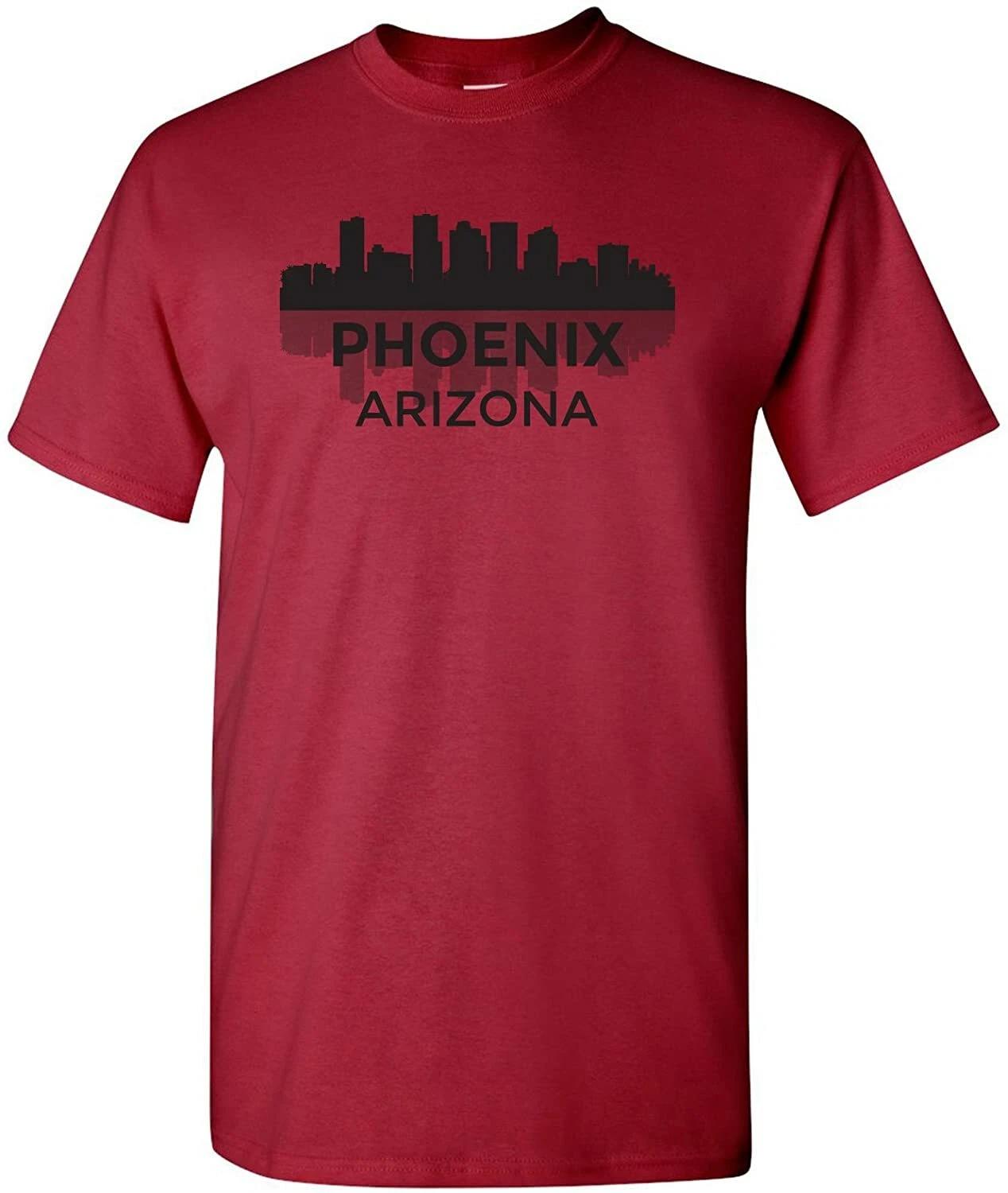 Phoenix Arizona Skyline - Classic City Sports Team T Shirt - Cardinal 2XL
