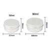 New Round Aluminum Tin Can Screw Lid Aluminum Metal Storage Jar 50ML Capacity 80ML Capacity Threaded Aluminum Box For Crafts