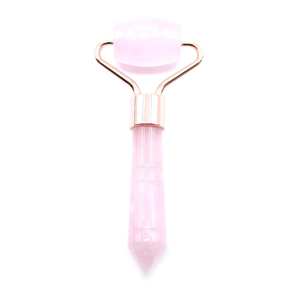 Rose Quartz Facial Roller Massager