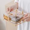 Elegant Glass Divided Serving Platter