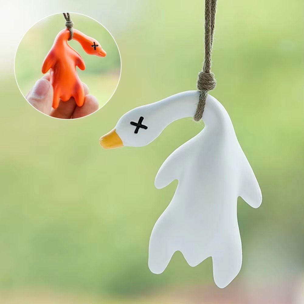2Pcs Color Changing Color Changing Swing Goose Cute Car Hanging Ornament  Indoor Window