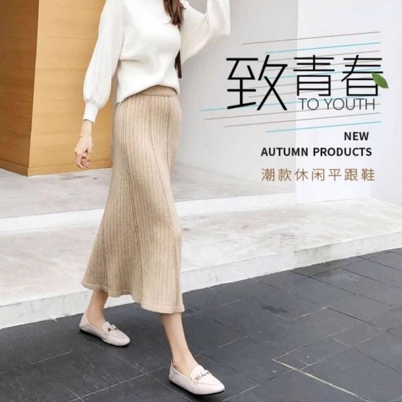 Single shoes women's summer new one-pedal women's shoes versatile Loafu Doudou shoes flat-soled small leather shoes summer and autumn