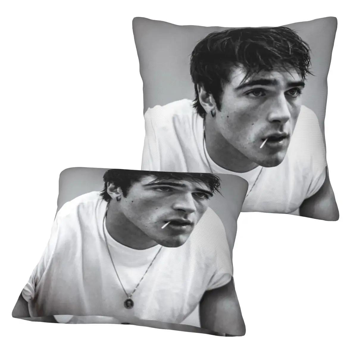Fine Glasses Unisex Jacob Elordi Australian Actor 2 Pcs Square Pillowcase Pillow Cover Cushion Decor Comfort Throw Pillow For Home Living Room