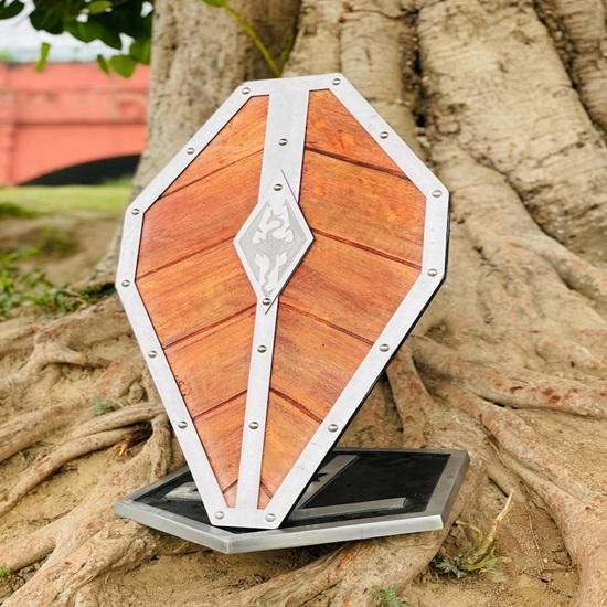 Medieval Wooden Heater Shield  Authentic Cosplay  Battleworn Viking Shield Norse Mythology Valhalla Viking Shield  Best Gift