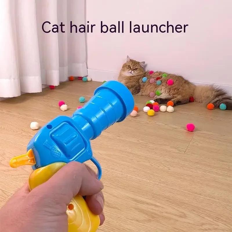 Pet Funny Cat Interactive Teaser Training Toy Creative Kittens Mini Pompoms Games Toys Pets Supplies Accessories Toys for Cat