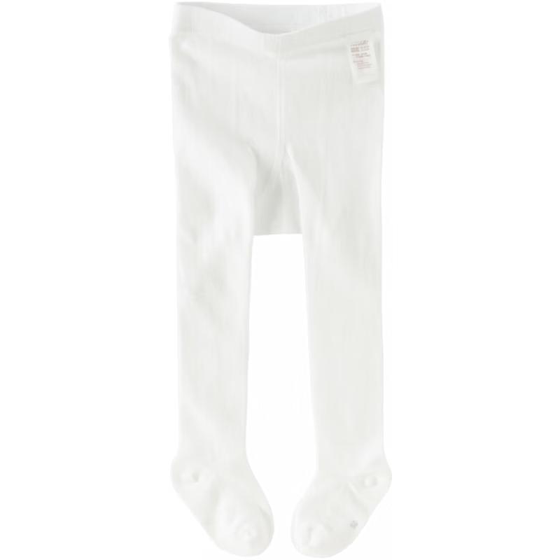 DAVE & BELLA Girls' White Summer Thin Knit Tights
