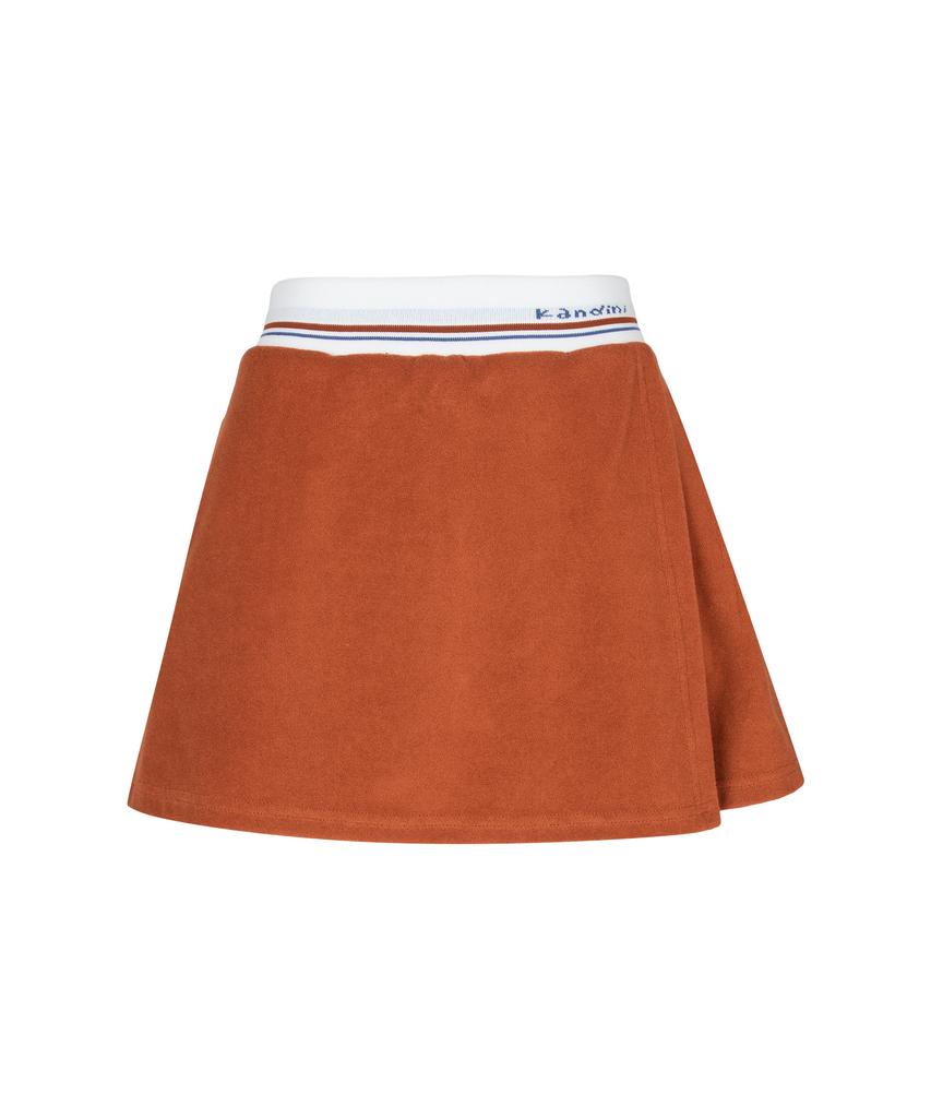 KANDINI Cinnamon Orange Terry Skirt