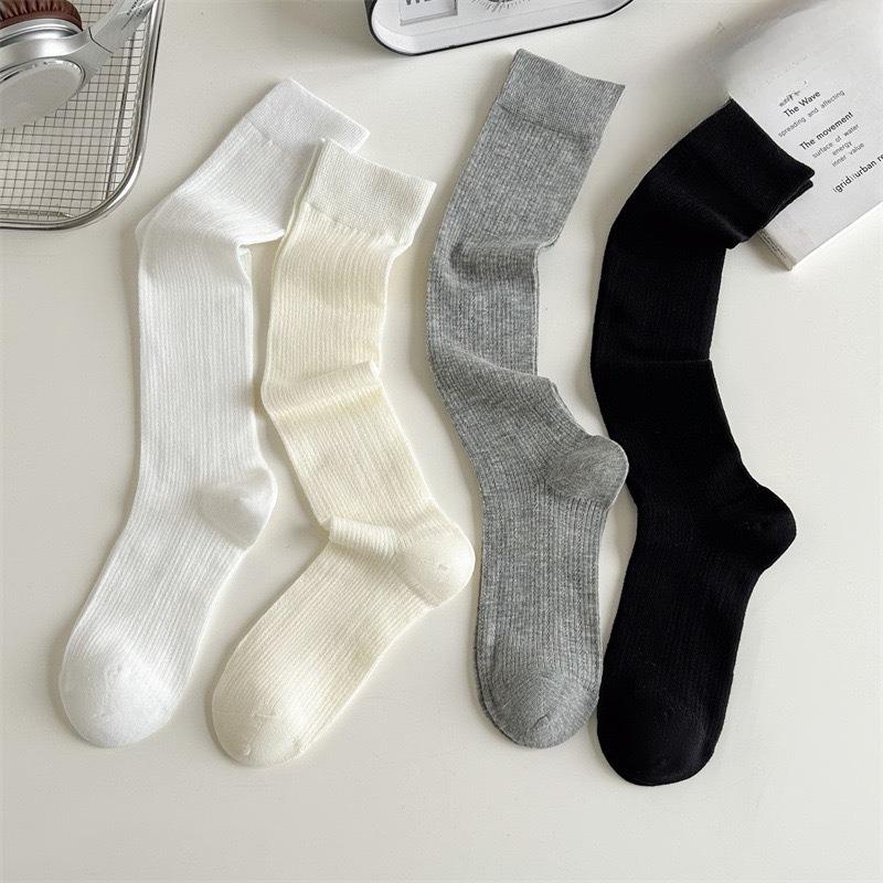 Female Summer Thin Model All Match Show Thin Mesh Breathable Ballet Wind Calf Pile Socks