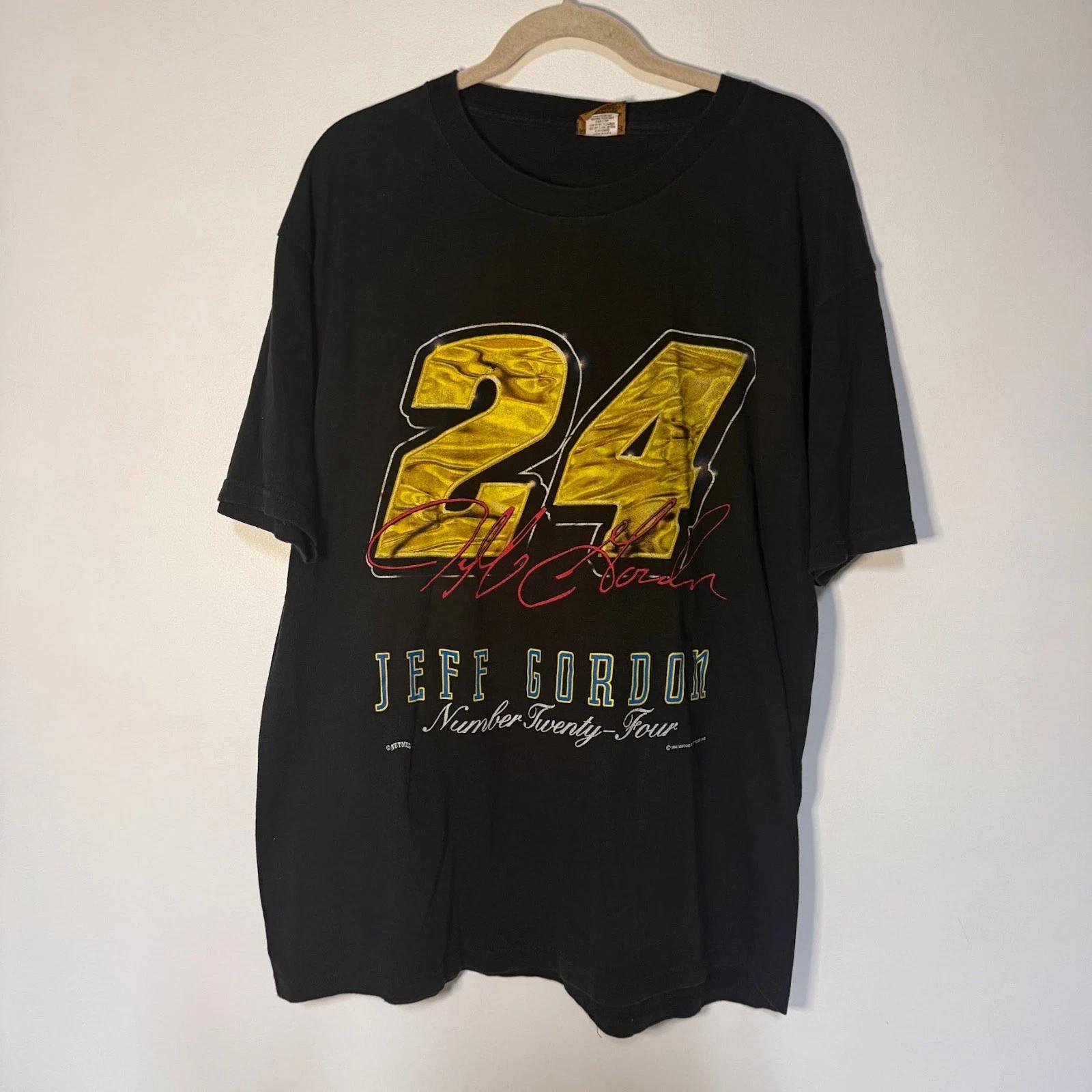 VTG Jeff Gordon 24 1994 Graphic T-Shirt Nutmeg USA XL Nascar Race Car Racing S