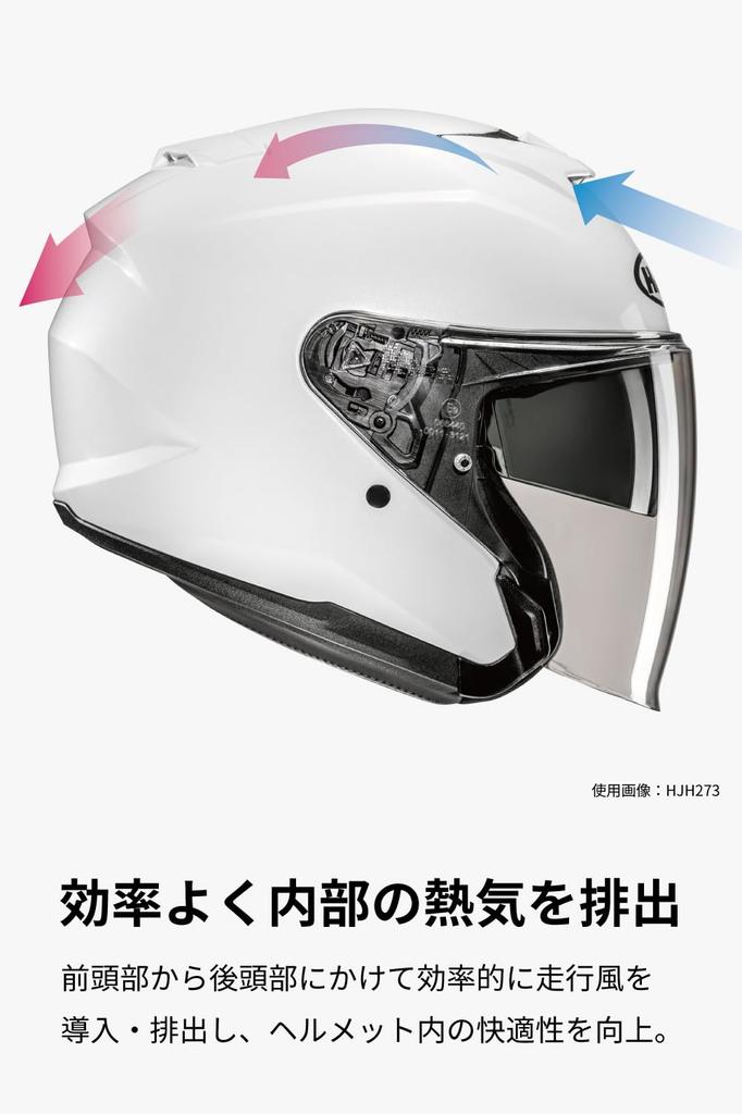 HJC HELMETS Motorcycle Helmet Jet Open Face Sun Visor Ventilation Internal Removable i31 Solid HJH273 METAL BLACK S Built-in (55 - 56cm)