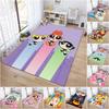 1Pc The Powerpuff Girls Printed Rectangle Carpet, Home Door Mat, Outdoor Travel Protection Carpet A7
