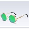 Retro Polarized Steampunk Round Sunglasses Mirror Glasses Male Female Glasses
