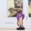 Nordische Golf-Lady Harzfigur, Elegantes Sportmädchen Yoga-Stil Dekorative Statue für Wohnzimmer Heimdekoration