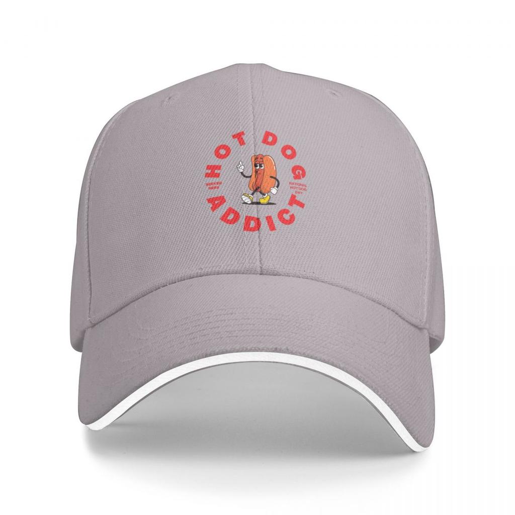 Hotdog addict  National hotdog day Baseball Cap Golf Wear fashionable Women Hats Mens